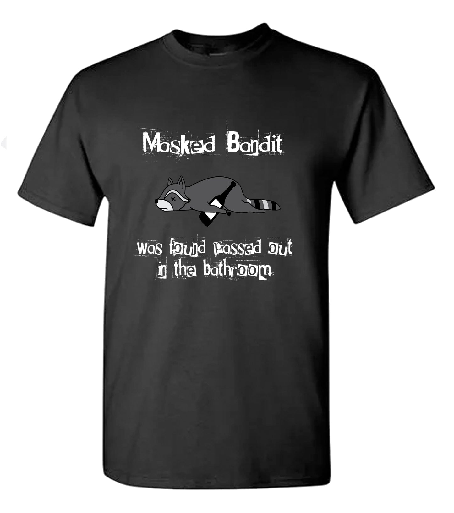 Drunk Raccoon Passed Out Christmas Funny T-Shirt