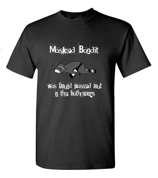 Drunk Raccoon Passed Out Christmas Funny T-Shirt