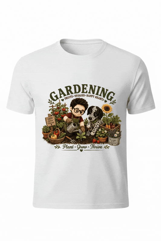 Gardening T-Shirt | Cute Plushie Garden Graphic Tee