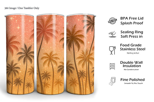 Sunset Palms Tumbler