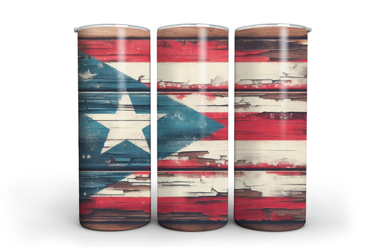 Puerto Rico Flag 20 oz Tumbler