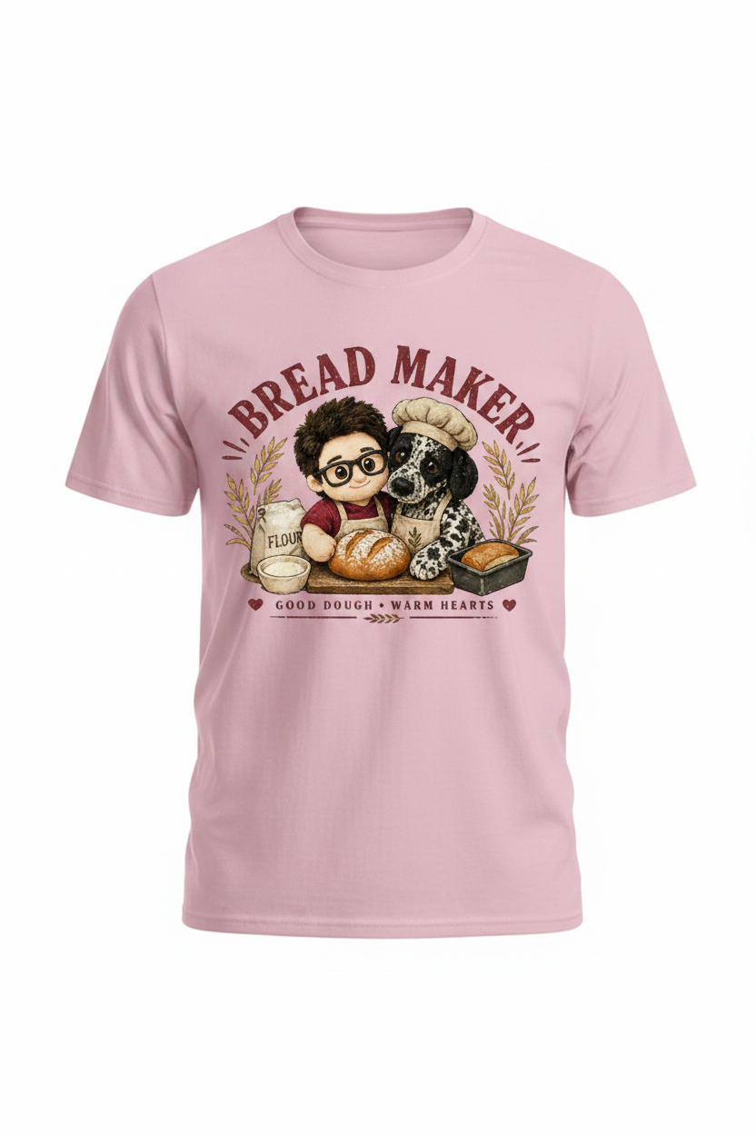 Bread Maker T-Shirt | Cute Plushie Baking Graphic Tee