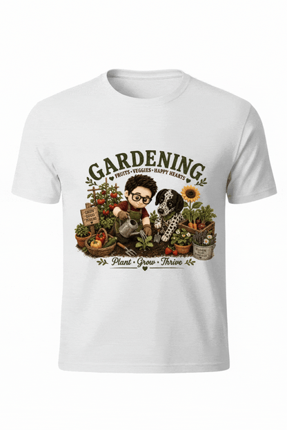 Gardening T-Shirt | Cute Plushie Garden Graphic Tee
