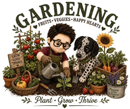 Gardening T-Shirt | Cute Plushie Garden Graphic Tee