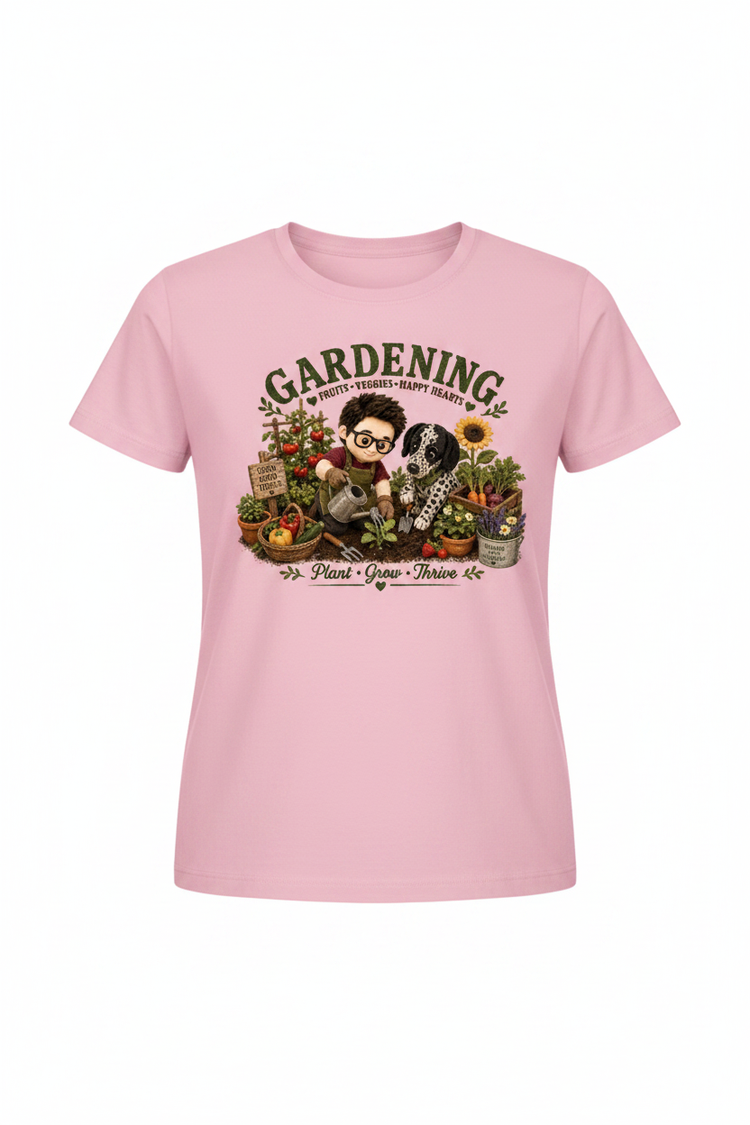 Gardening T-Shirt | Cute Plushie Garden Graphic Tee