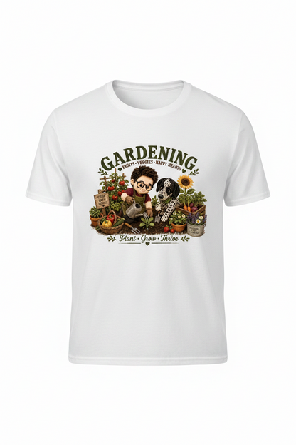 Gardening T-Shirt | Cute Plushie Garden Graphic Tee