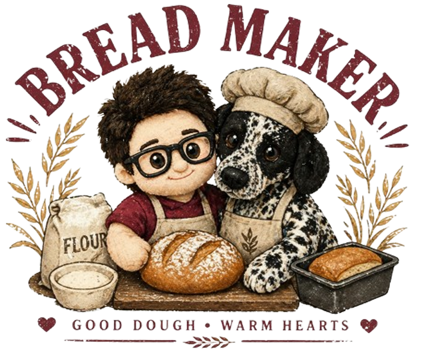 Bread Maker T-Shirt | Cute Plushie Baking Graphic Tee