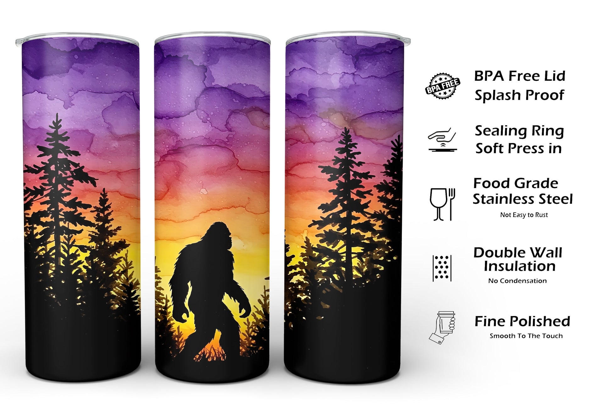 BigFoot Tumbler Watercolor