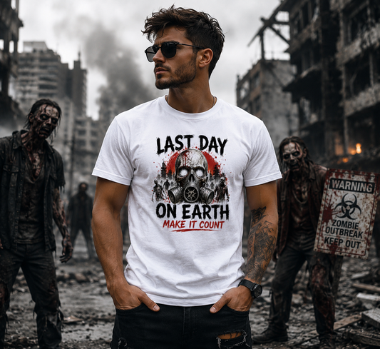Last Day On Earth – Make It Count White Graphic Tee