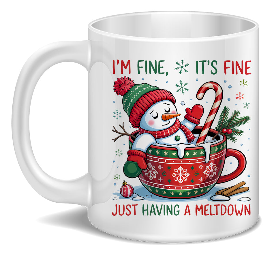 Funny Snowman Mug | Christmas Coffee Cup Gift